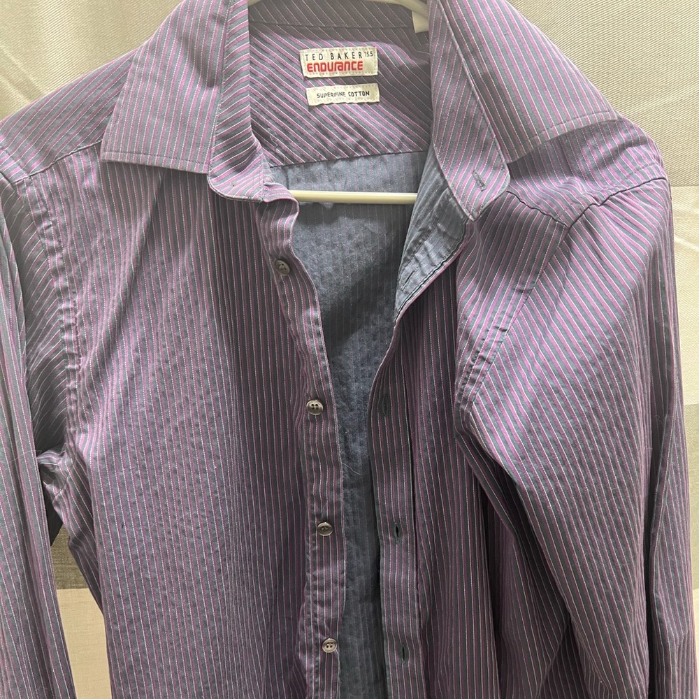 Ted Baker Endurance dress shirt 15.5 N 34/35 Sleeve